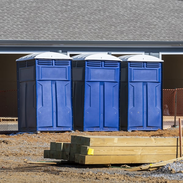 are there any restrictions on where i can place the porta potties during my rental period in Countryside VA